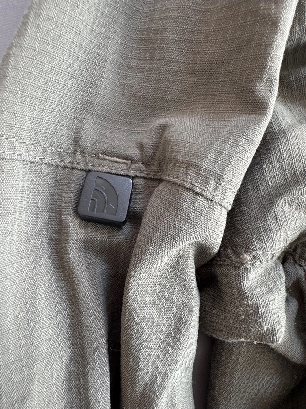 The North Face Olive Green Military-Style Shirt Jacket